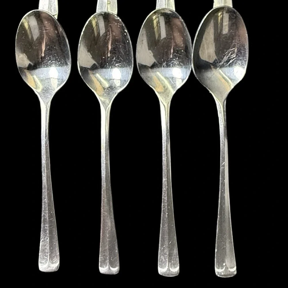 Ekco Eterna Colonial Richmond Flatware Teaspoons Lot Of 8